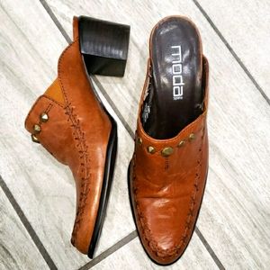 Mules stylish casual/dress look cowboy-ish